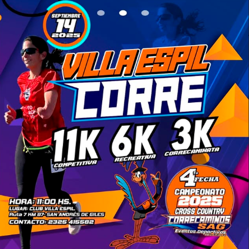 Villa Espil Corre. 14 septiembre 2025